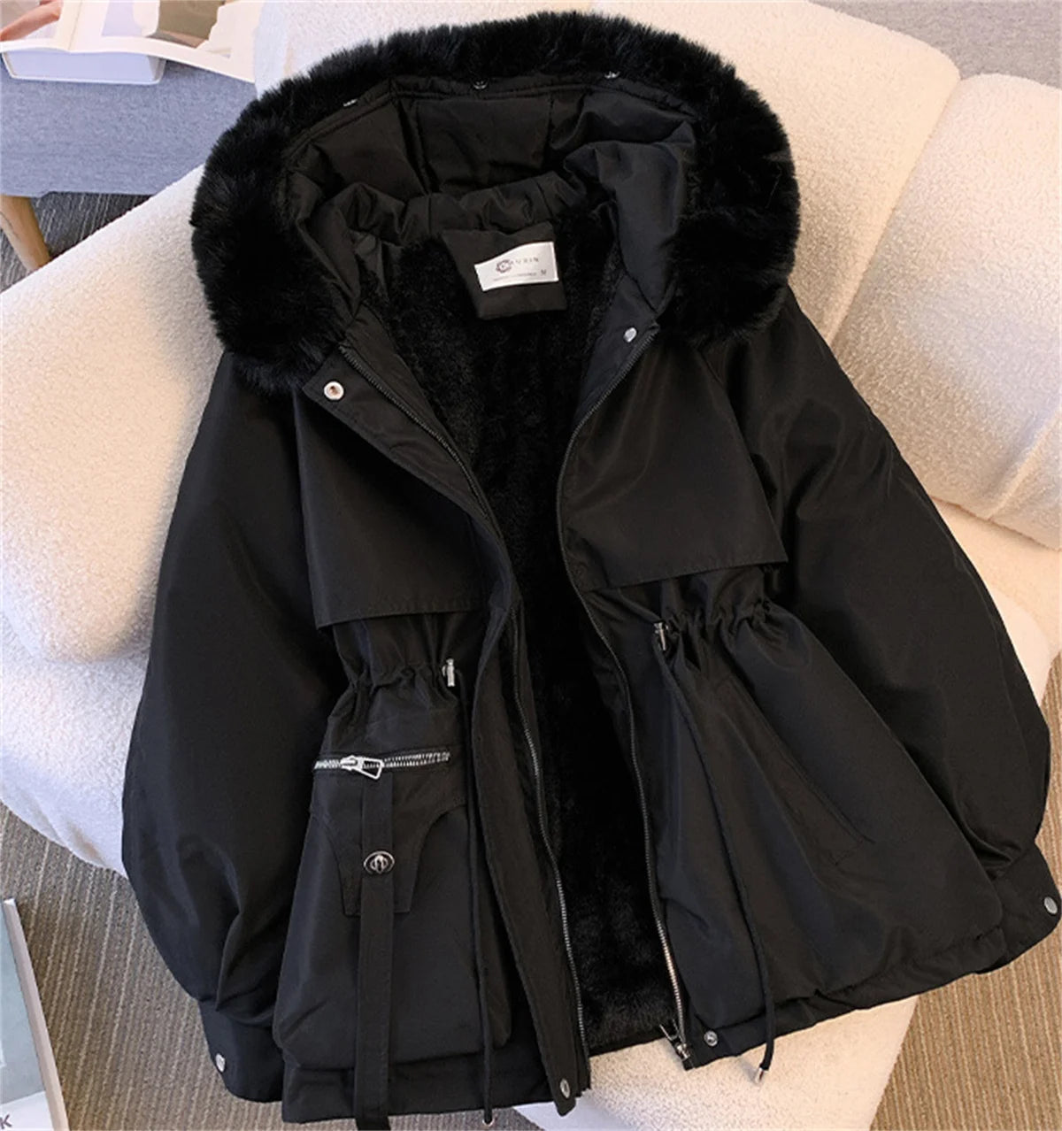 Winter Hooded Drawstring Jackets