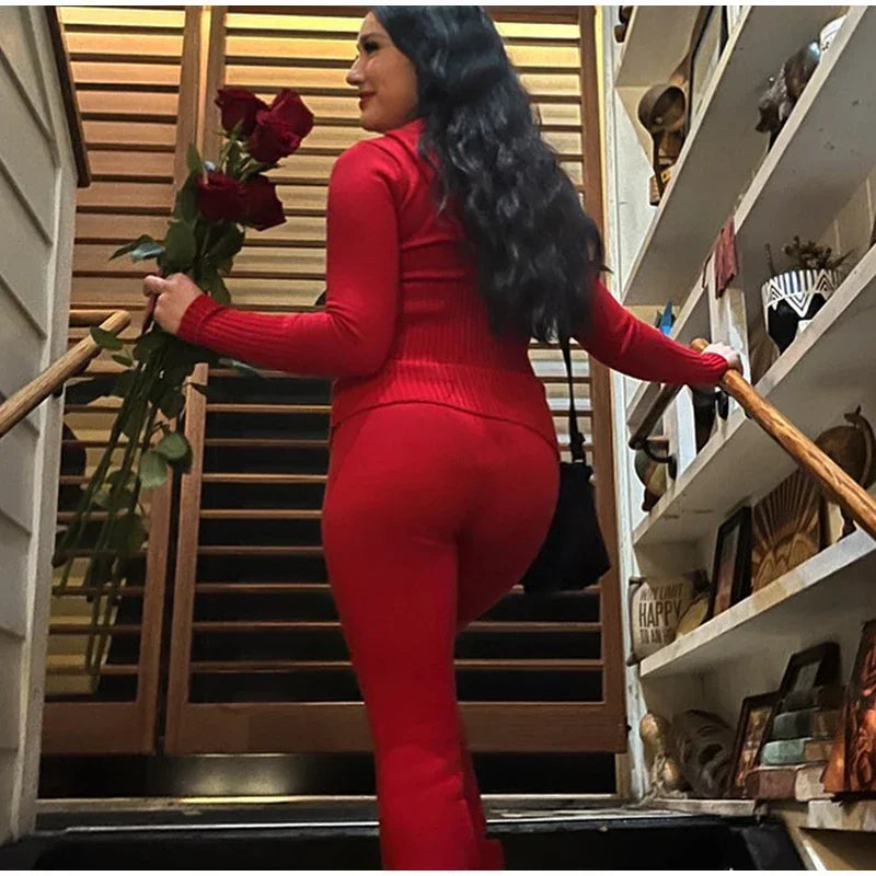 2 Piece Knitted Pant Set