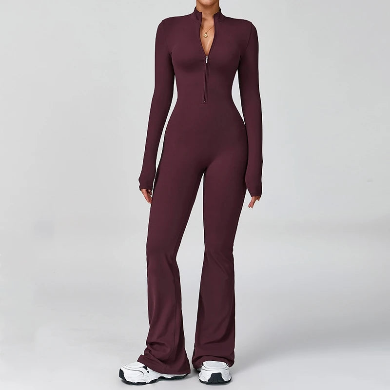 Flared Yoga Jumpsuit