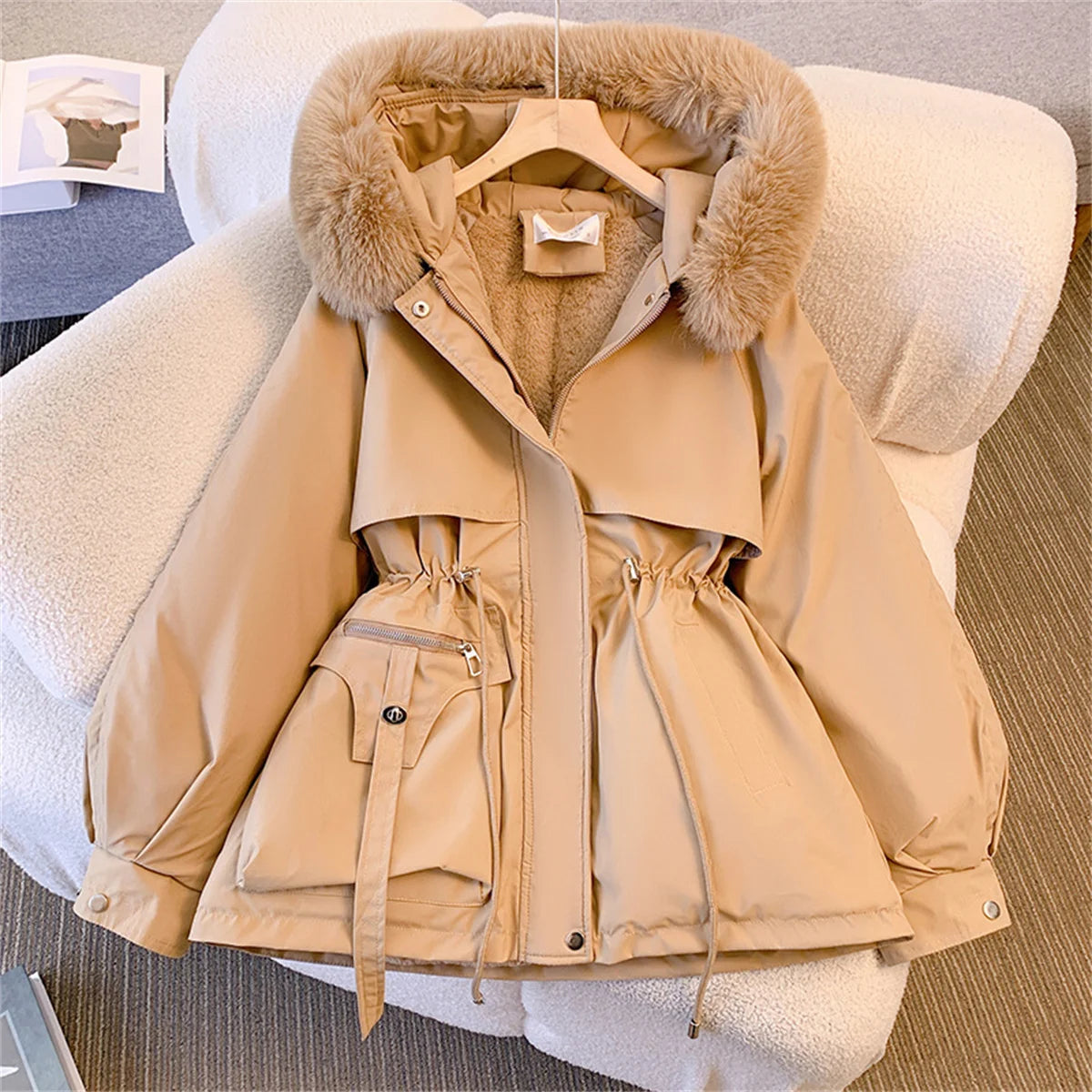 Winter Hooded Drawstring Jackets