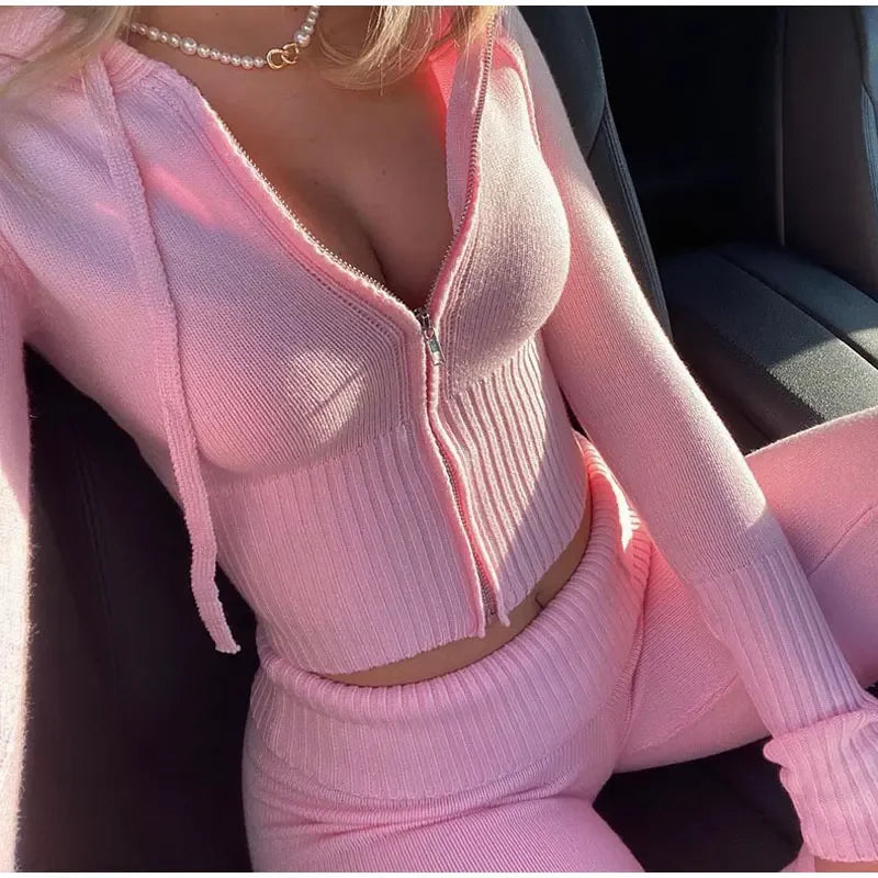 2 Piece Knitted Pant Set