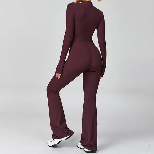 Flared Yoga Jumpsuit