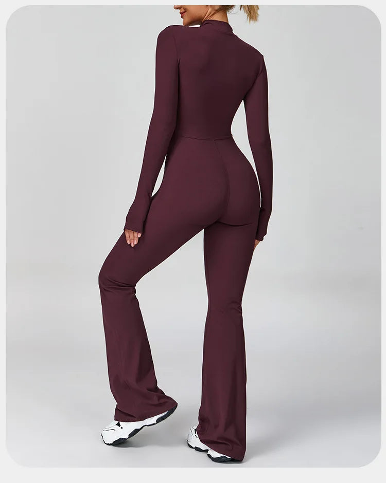 Flared Yoga Jumpsuit