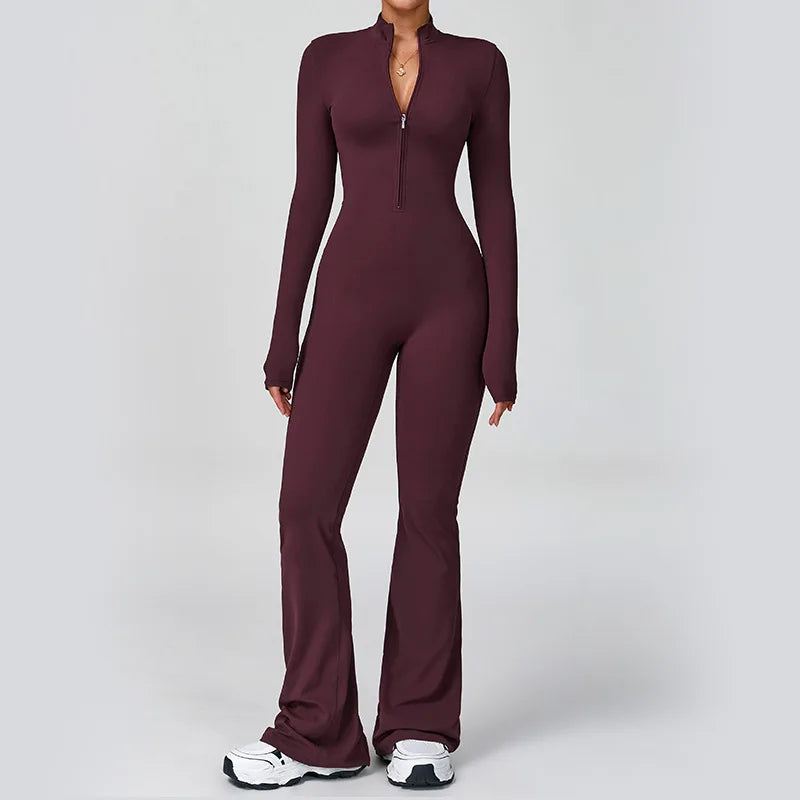 Flared Yoga Jumpsuit