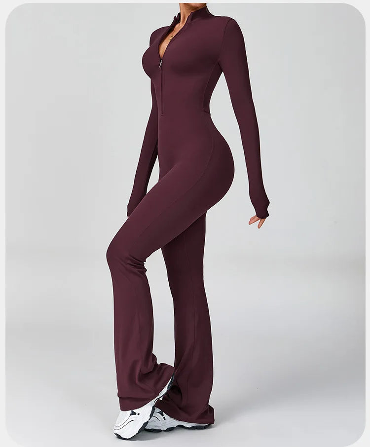 Flared Yoga Jumpsuit