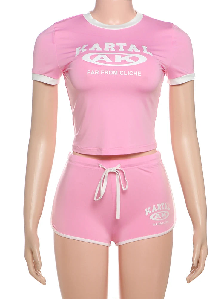 Two piece shirt and short set